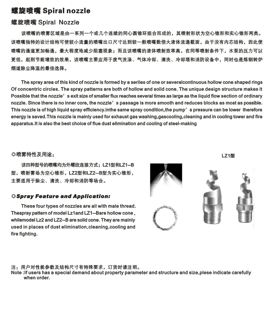 螺旋喷嘴